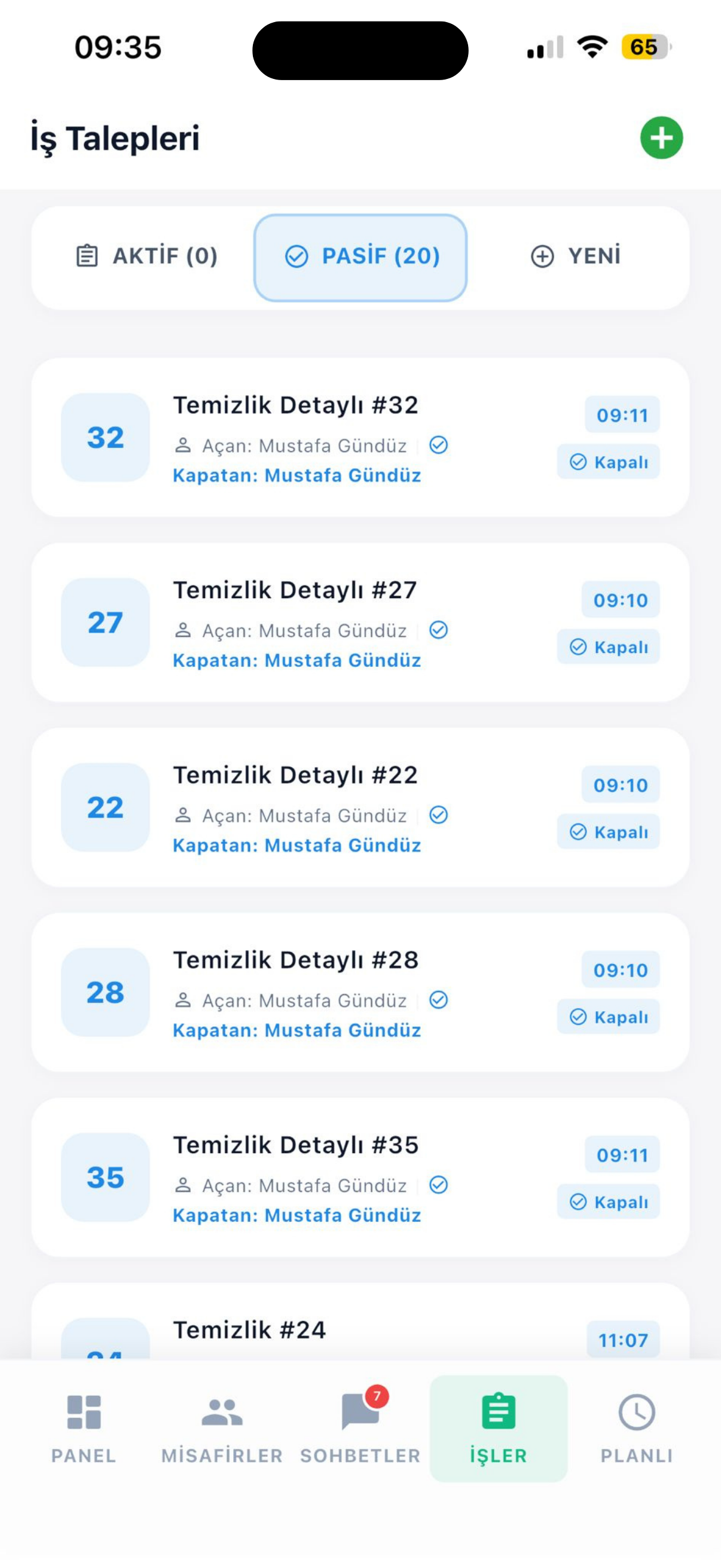 İş Takip Asistanı Mobile App Screen