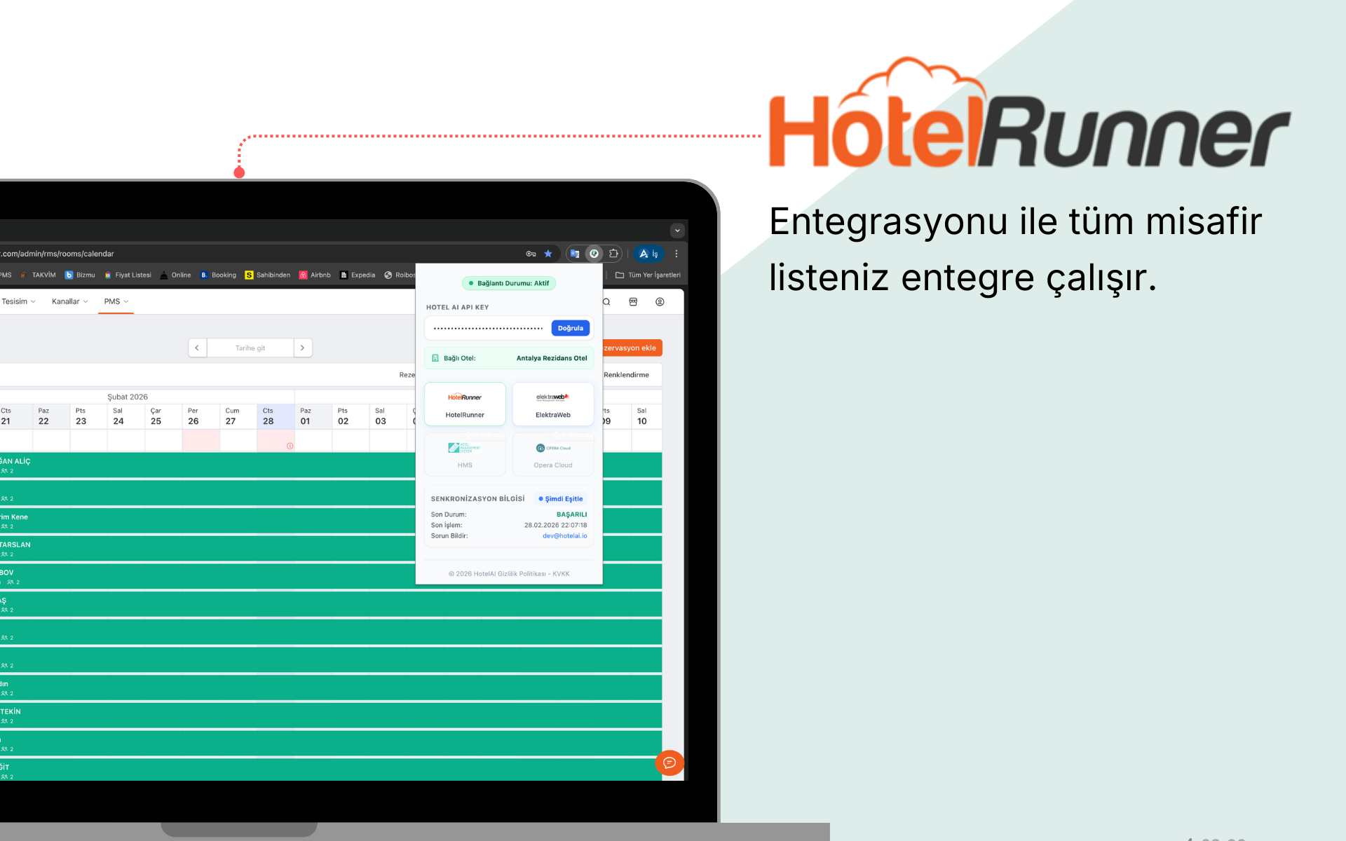 HotelAI ve HotelRunner Entegrasyonu: Oteller İçin Dijital Ekosistem