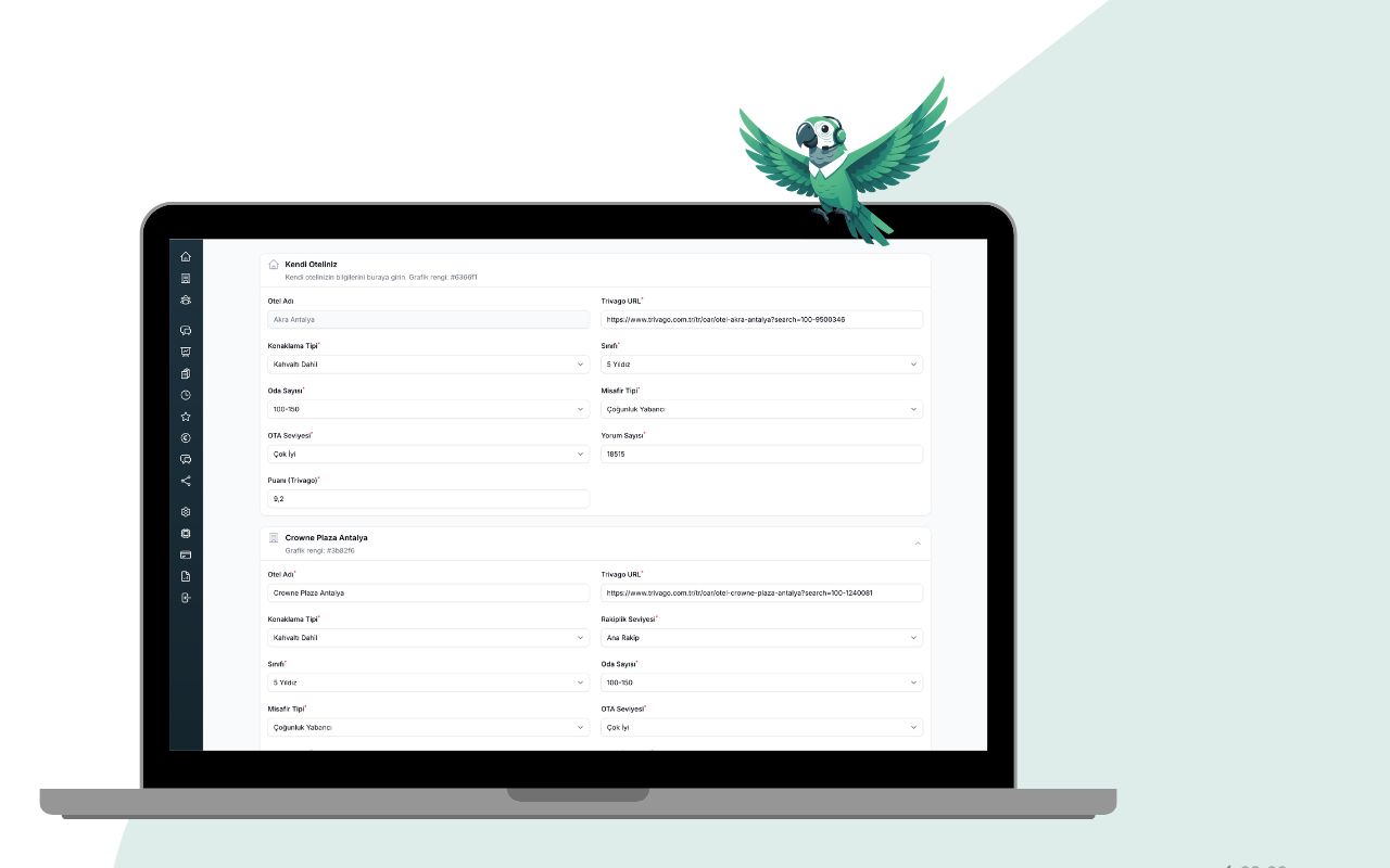 Oteller İçin Veriye Dayalı Rakip Analizi: HotelAI V2 Yayında