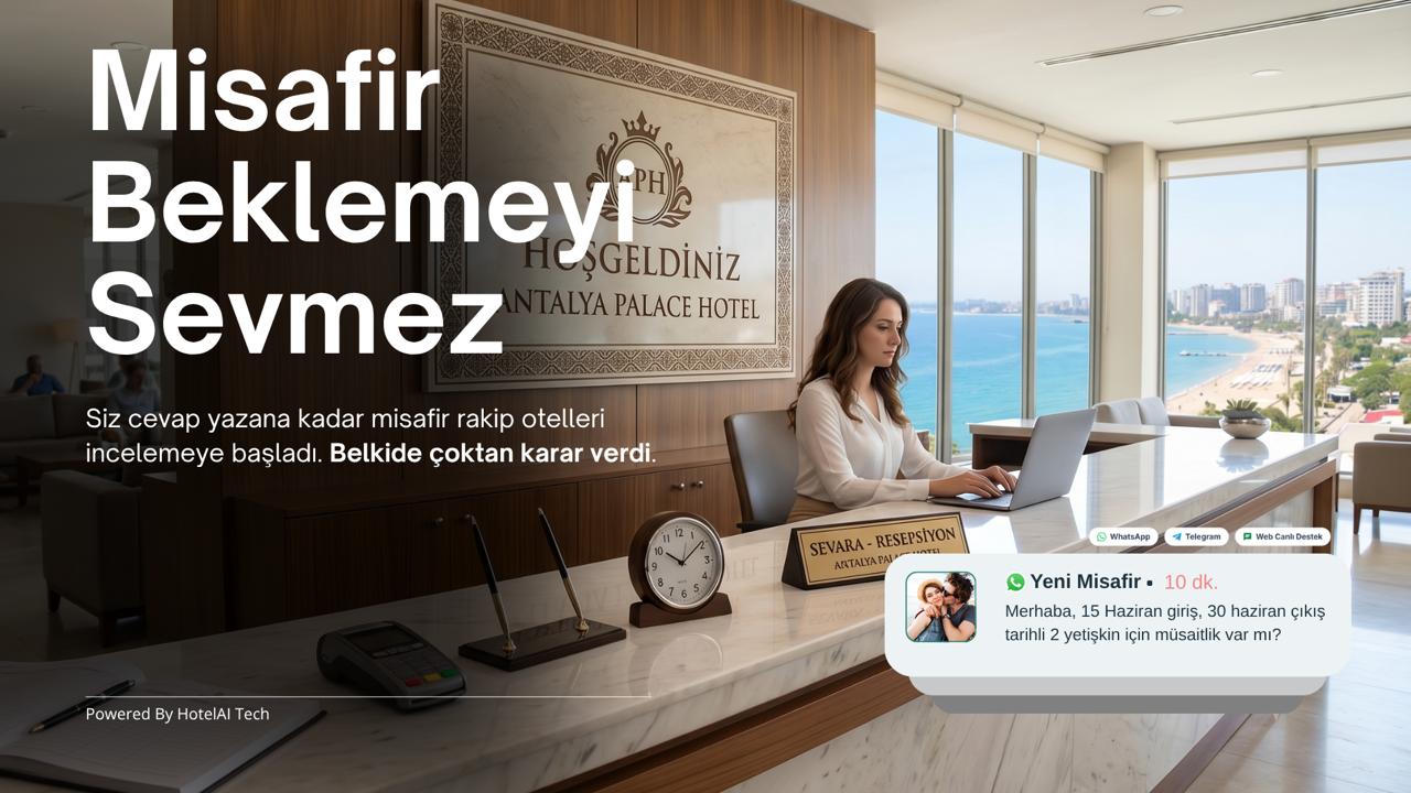 Otellerde Doğrudan Satış ve Hız: Misafir Bekletmenin Maliyeti | HotelAI